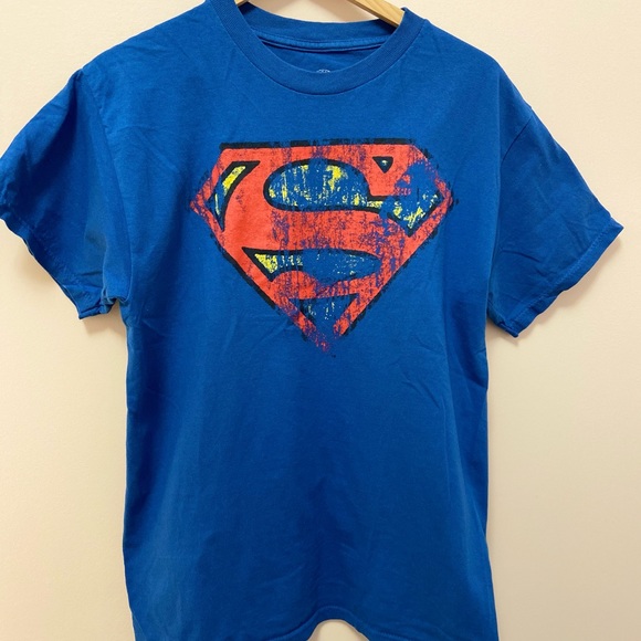 Superman DC COMIC Blue T-shirt. Size. M - Picture 5 of 5